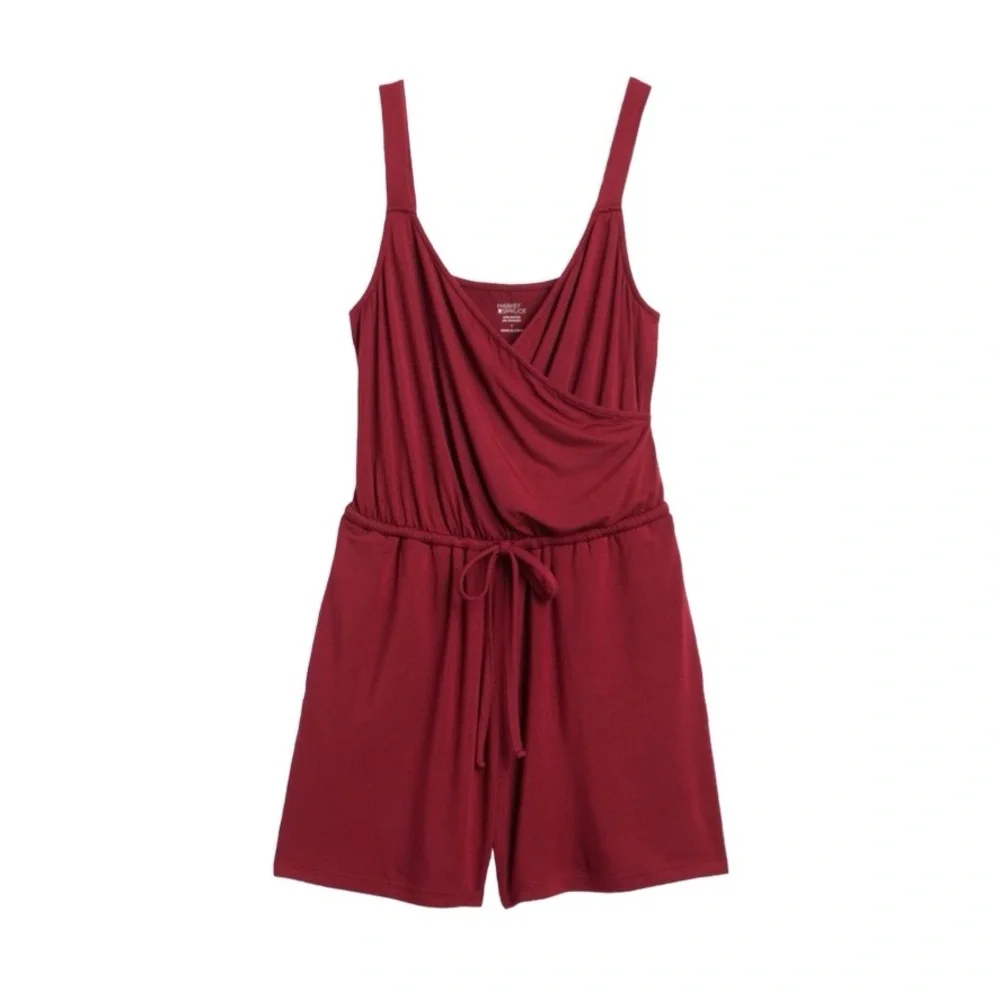 NWOT Stitch Fix Market & Spruce Gracelyn Jersey Elastic Waist Romper - Picture 1 of 10